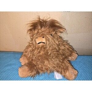 Living Nature Highland Cow Brown Stuffed Animal, Farm Toy Large
